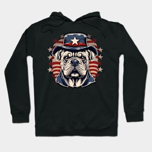 Bulldog 4th of July Hoodie